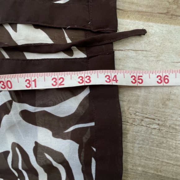 CZ Coverups striped palm Leaf Pattern Swimsuit Coverup - Picture 5 of 16